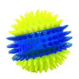 Walmart Nerf Dog LED Light Up Dental Spikes Squeak Ball Dog Toy, 2.7 inches offer