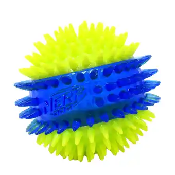 Walmart Nerf Dog LED Light Up Dental Spikes Squeak Ball Dog Toy, 2.7 inches offer