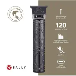 Walmart Bally's Stainless Steel T-Blade Cordless Rechargeable Men's Electric Hair Trimmer offer