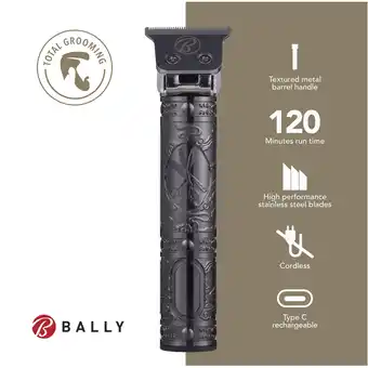 Walmart Bally's Stainless Steel T-Blade Cordless Rechargeable Men's Electric Hair Trimmer offer