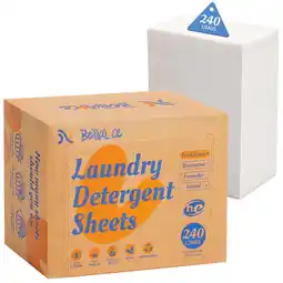 Walmart BellaLuce Laundry Detergent Sheets, Fresh Linen Scent, 240 Loads (120 Count) offer