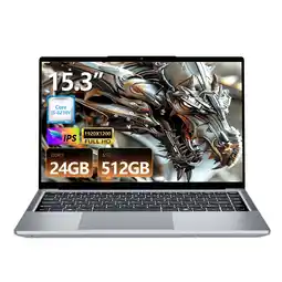 Walmart KUU i5-8210Y Gaming Laptop, 15.3 in 1080p, 24GB RAM, 512GB SSD, Windows 11 Computers Gray, New offer