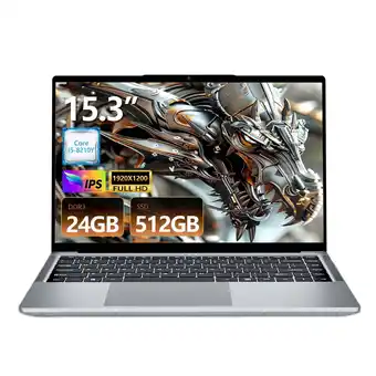 Walmart KUU i5-8210Y Gaming Laptop, 15.3 in 1080p, 24GB RAM, 512GB SSD, Windows 11 Computers Gray, New offer