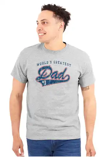 Walmart World's Greatest Dad Number 1 Father Men's Graphic T Shirt Tees Brisco Brands S offer