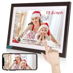 Walmart 15.6 Inch WiFi Digital Photo Frame with Touchscreen and Auto-Rotation by Tibuta offer