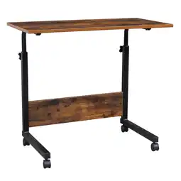 Walmart Zimtown Side Table Rolling Computer Desk Stand Coffee Sofa End Cart Laptop PC Tray Home offer