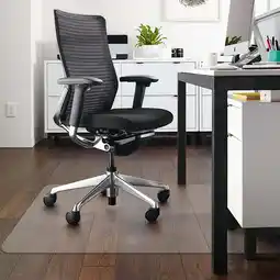 Walmart kibhous Office Mat for Hardwood Floor, 36 x 48 Rectangle Clear Chair Mat ,Matte, PVC offer