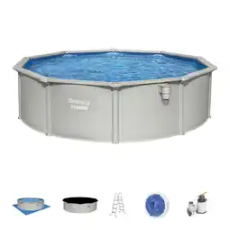 Walmart Bestway Hydrium 15' x 48 Steel Wall Above Ground Swimming Pool Set, Gray offer