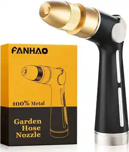 Walmart FANHAO Garden Hose Watering Nozzle with High Pressure Jet, 100% Heavy Duty Metal with Thumb Control offer