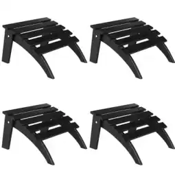Walmart FOOWIN Folding Adirondack Ottomans Set of 4 for Adirondack Chair, Black offer