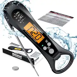Walmart Mibote Digital Waterproof Instant Read Meat Thermometer with LCD Display for Grilling Cooking BBQ offer