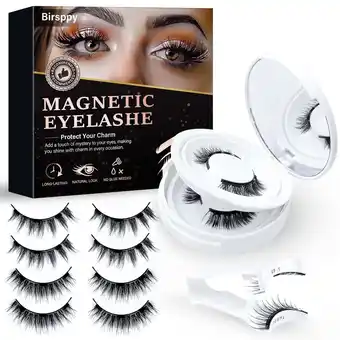 Walmart Magnetic Eyelashes, Magnetic Eyelashes with Applicator, Waterproof and Long Lasting Fake Eyelashes offer