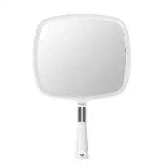 Walmart Apercolorier Large Hand Mirror with Handle-Hang Handheld Mirror Hairdresser Mirror.(White) offer