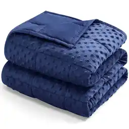 Walmart Teler Weighted Blanket for Kids，Weighted Lap Blanket（36 x 48，5lbs）with Removable Cover, Blue offer