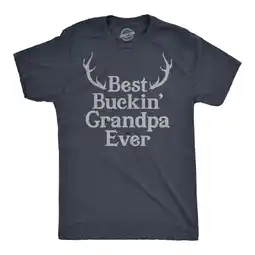 Walmart Mens Best Buckin Grandpa Ever T Shirt Funny Fathers Hunting Tee For Grandfather Graphic Tees offer