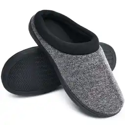 Walmart LORDFON Mens House Slipper Memory Foam Warm Winter Indoor Slippers for Men with Non Slip Sole offer