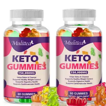 Walmart (2 pack)Keto ACV Gummies 60 Count - Supply Dietary Supplement - 150,000mg Per Serving offer