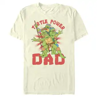 Walmart Men's Teenage Mutant Ninja Turtles Power Dad Turtle Brothers Graphic Tee Beige Medium offer