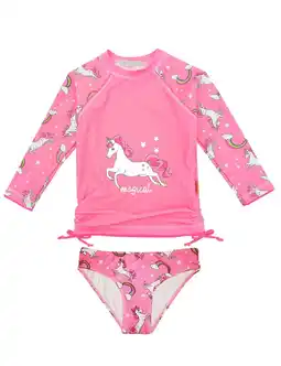 Walmart weVSwe Baby Girl Swimsuit UPF 50+ Rash Guard 2 Pieces Set Sizes 2-10 offer
