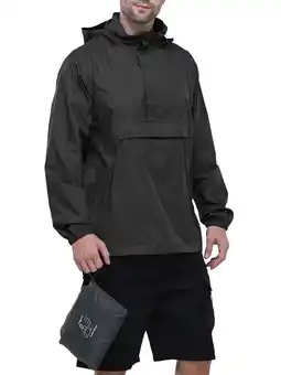 Walmart Off Road Ventures Men Rain Jacket Waterproof Hood Packable Lightweight Raincoat for Fishing Golf offer