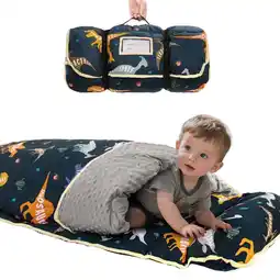 Walmart Primlect Nap Mat, 55 x 22 x 2, Thickened Sleeping Bags with Removable Pillow, for Daycare offer