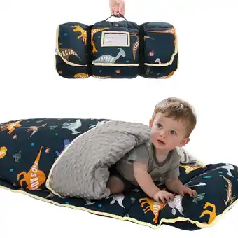 Walmart Primlect Nap Mat, 55 x 22 x 2, Thickened Sleeping Bags with Removable Pillow, for Daycare offer