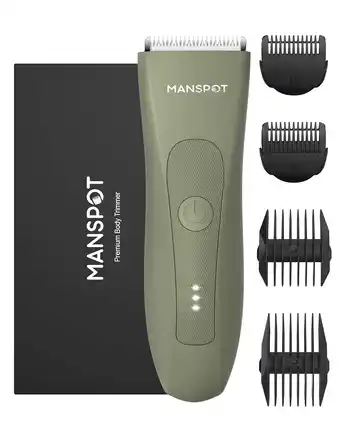 Walmart Manscape Body Hair Trimmer, Waterproof Battery-Powered, with Extra Blade, 1 Piece offer