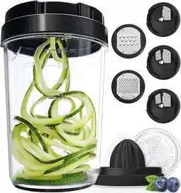 Walmart Fullstar - Vegetable Spiralizer, Vegetable Slicer - Zucchini Spaghetti Maker - 8-in-1 offer