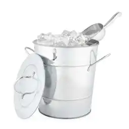 Walmart Twine Insulated Ice Bucket With Lid and Scooper - Galvanized Metal Bucket offer