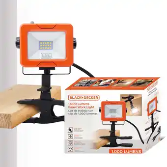 Walmart BLACK+DECKER 1,000 Lumens AC Plug-in LED Panel Work Light with Clamp Base offer