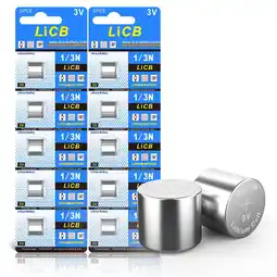 Walmart LiCB 10 Pack CR1/3N Battery 3V Lithium CR 1/3N Batteries offer