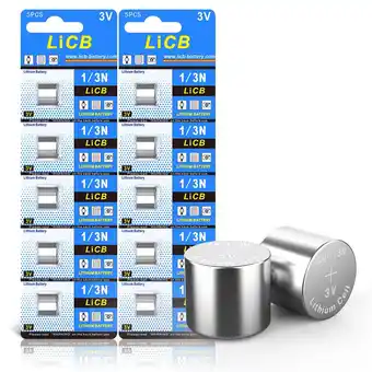 Walmart LiCB 10 Pack CR1/3N Battery 3V Lithium CR 1/3N Batteries offer