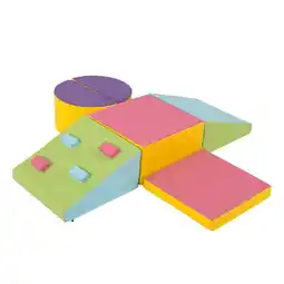 Walmart YYAo 6-Piece Foam Climbing Blocks with Hook and Loop Fasteners offer