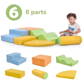 Walmart Shininglove 6-Piece Soft Foam Toddlers Climbing Toys offer
