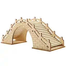 Walmart HOMEMAXS Wooden Arch Bridge Educational Toys for Kids Safe Light Yellow 1 Set offer