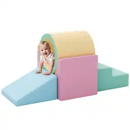 Walmart TOLEAD Toddler Foam Climbing Set Indoor - 8 Pc Child Playset offer