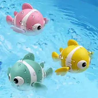 Walmart TXT-MATRIX 3-Pack Floating Wind-Up Clown Fish Bath Toys for Children 6+ Months offer