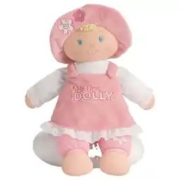 Walmart GUND Baby My First Dolly, Plush Doll for Babies and Toddlers, Pink/White, 13 offer