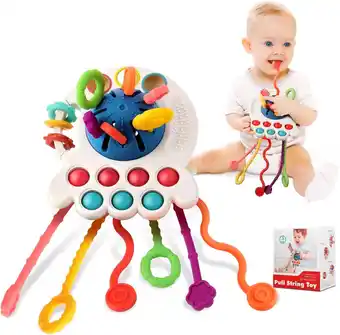 Walmart Montessori Sensory Toys for 1 Year Old, Pull String Teething Toys for Baby 6-12 Months offer
