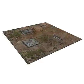 Walmart Mantic Games Deadzone Gaming Mat #3 - 2x2' Neoprene Backed Sci-fi Skirmish Playmat offer