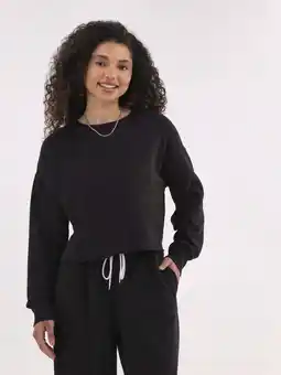 Walmart No Boundaries Basic Sleepwear Top with Long Sleeves, Women’s and Women’s Plus offer