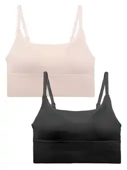 Walmart Steve Madden Women's Seamless Longline Comfort Bra, 2-Pack, Sizes S-XL offer