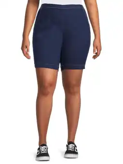 Walmart JMS Just My Size by Hanes Women's Plus 2 Pocket Pull On Shorts, 9 Inseam, Sizes 0X-4X offer