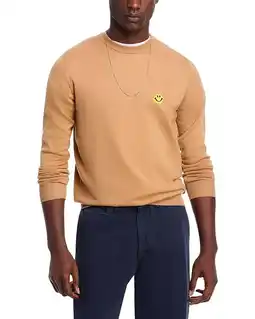 Walmart Joshua Sanders Mens Pixel Crewneck Sweater Large Camel Brown offer