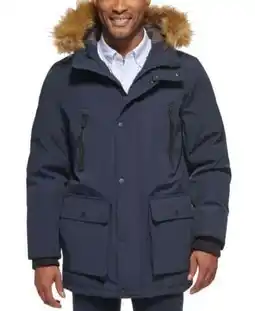 Walmart Club Room Men's Parka I with a Faux Fur-Hood Jacket, Created for Macy's offer
