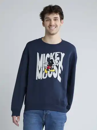 Walmart Mickey Mouse Men's and Big Men's Graphic Sweatshirt with Long Sleeves, Sizes XS-3XL offer