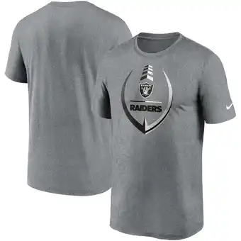 Walmart Men's Nike Heathered Gray Las Vegas Raiders Icon Legend Performance T-Shirt offer