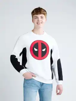Walmart Deadpool Men's & Big Men's Graphic Sweatshirt, Sizes XS-3XL offer