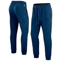 Walmart Men's Fanatics Heather Deep Sea Blue Seattle Kraken Authentic Pro Road Jogger Sweatpants offer
