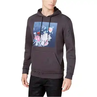 Walmart I.N.C Mens Floral Hoodie Sweatshirt, Grey, Medium offer